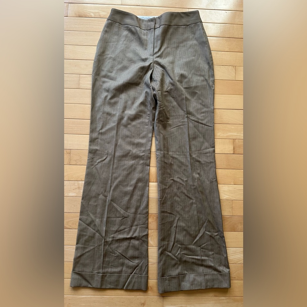 J. Crew Vintage tan trousers • 97% wool • size 2